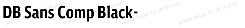 DB Sans Comp Black字体转换